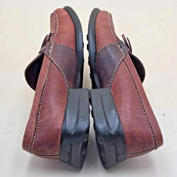 Cole Haan Country C00518 Brown Pebbled Leather Men\'s 10.5 M Bow Driving Loafers main image 5